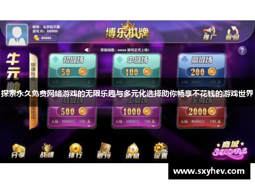 探索永久免费网络游戏的无限乐趣与多元化选择助你畅享不花钱的游戏世界