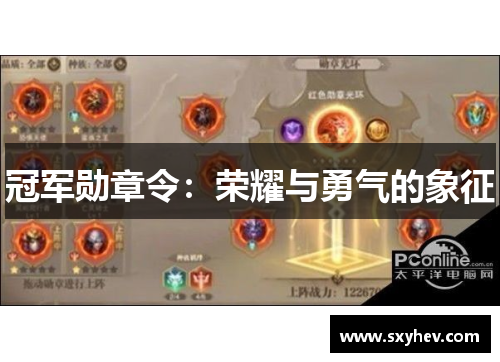 冠军勋章令：荣耀与勇气的象征