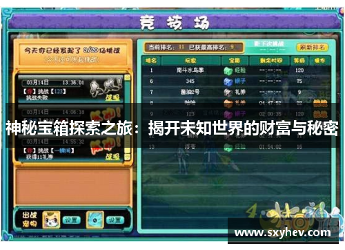 神秘宝箱探索之旅：揭开未知世界的财富与秘密